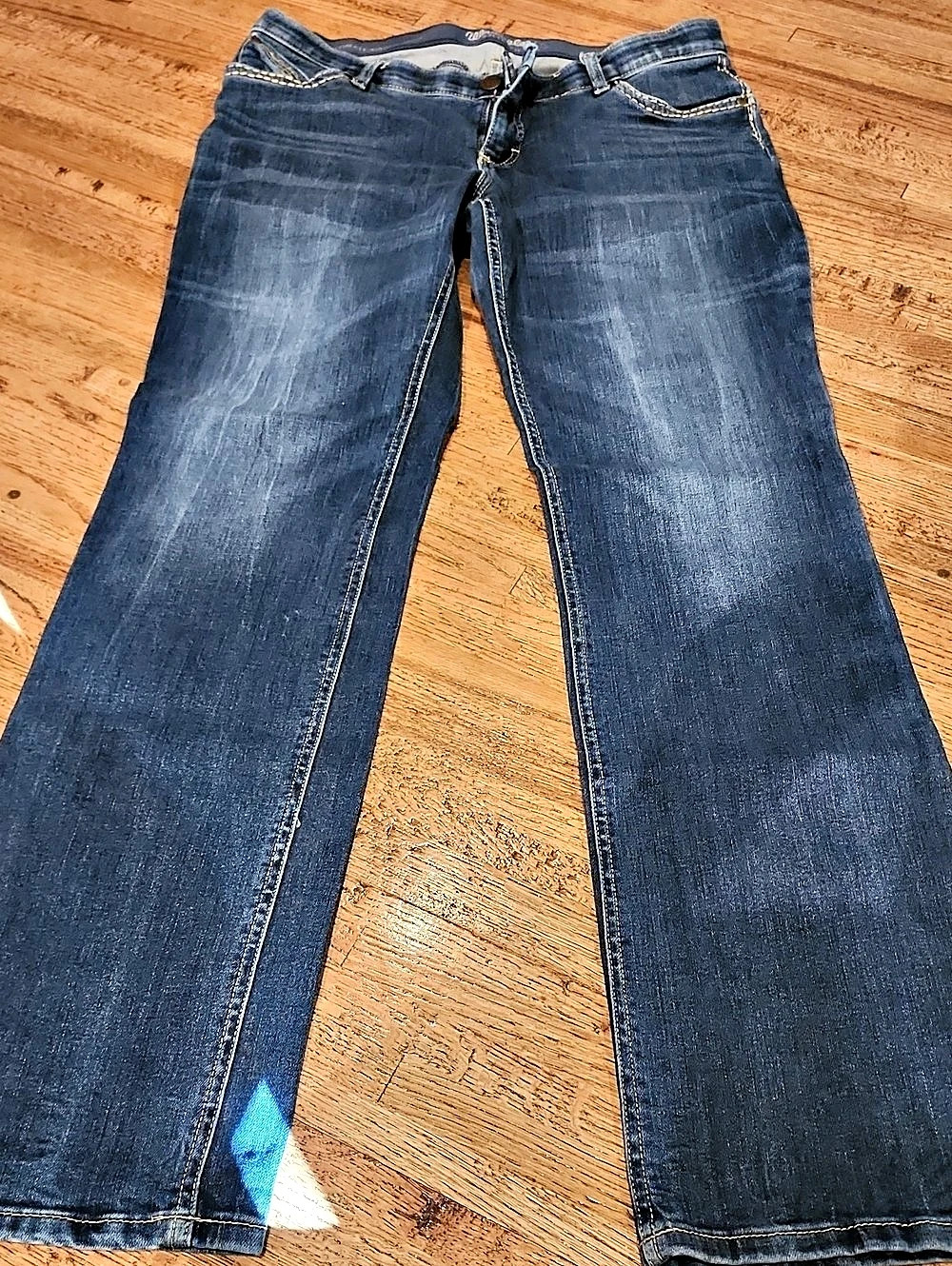 Wrangler Retro Jeans Boot Cut Blue Waist 15W x 36